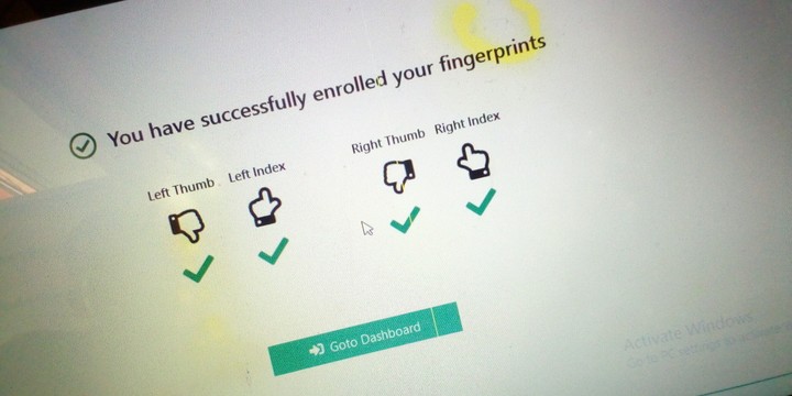 Npower Biometric portal