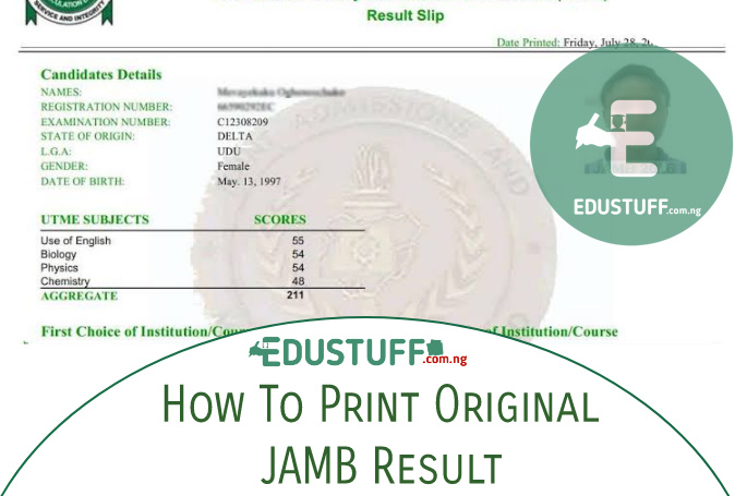 JAMB resultado original