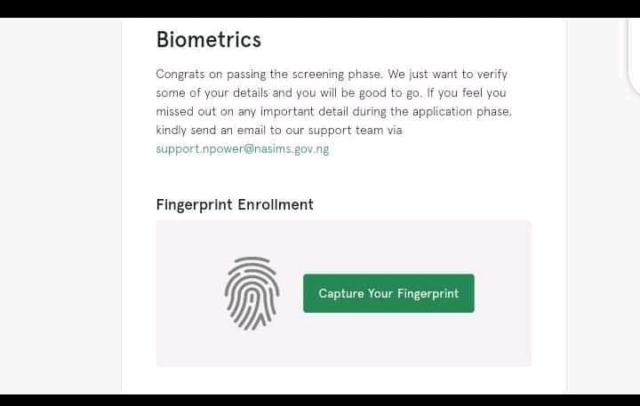 Npower Biometric Verification For Batch C