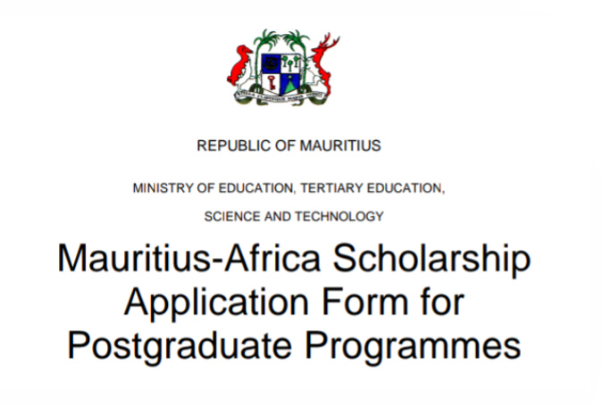 Mauritius Africa Scholarship Scheme 2021/2022 Application Form
