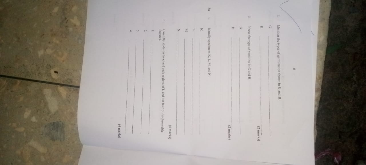 NECO Biology Practical