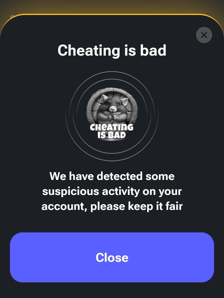 Hamster Kombat Cheating Is Bad Card Achievement Meaning