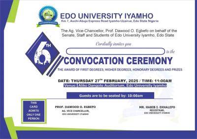 Edo State University Convocation Date